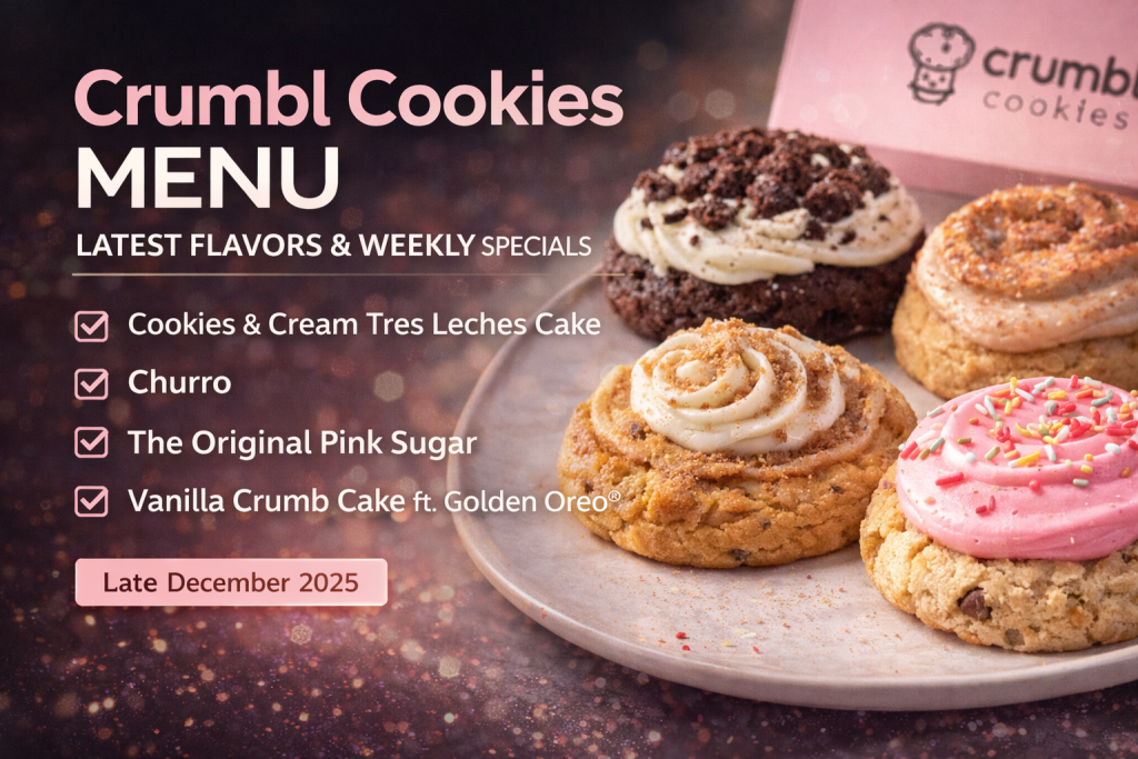 Crumbl Cookies Menu