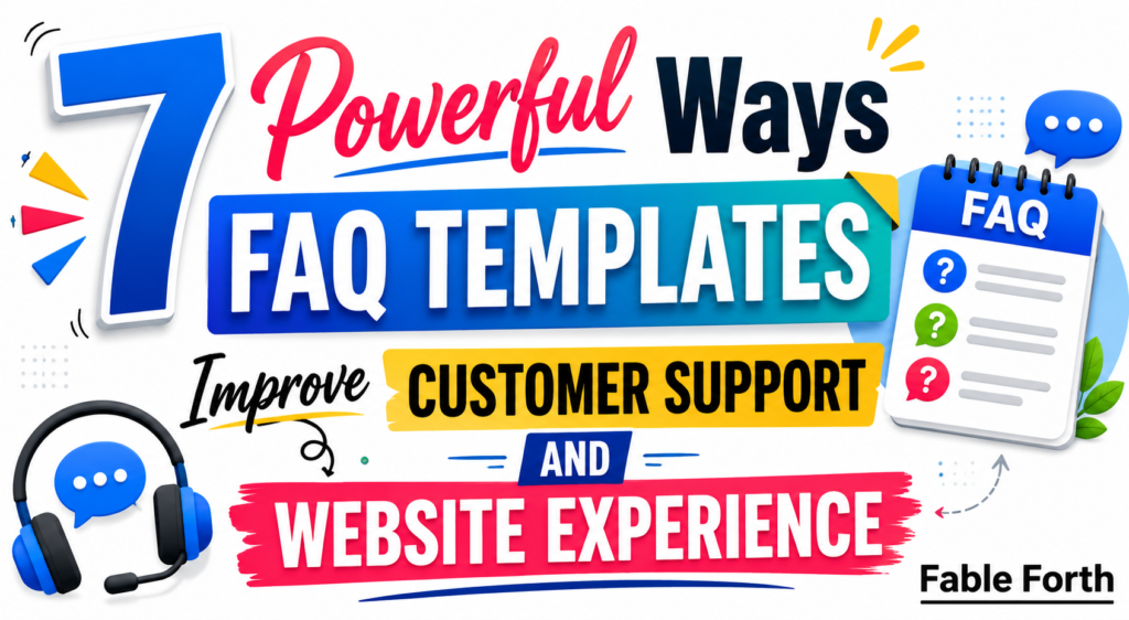 7 Powerful Ways faq templates Improve Customer Support and Website Experience faq templates