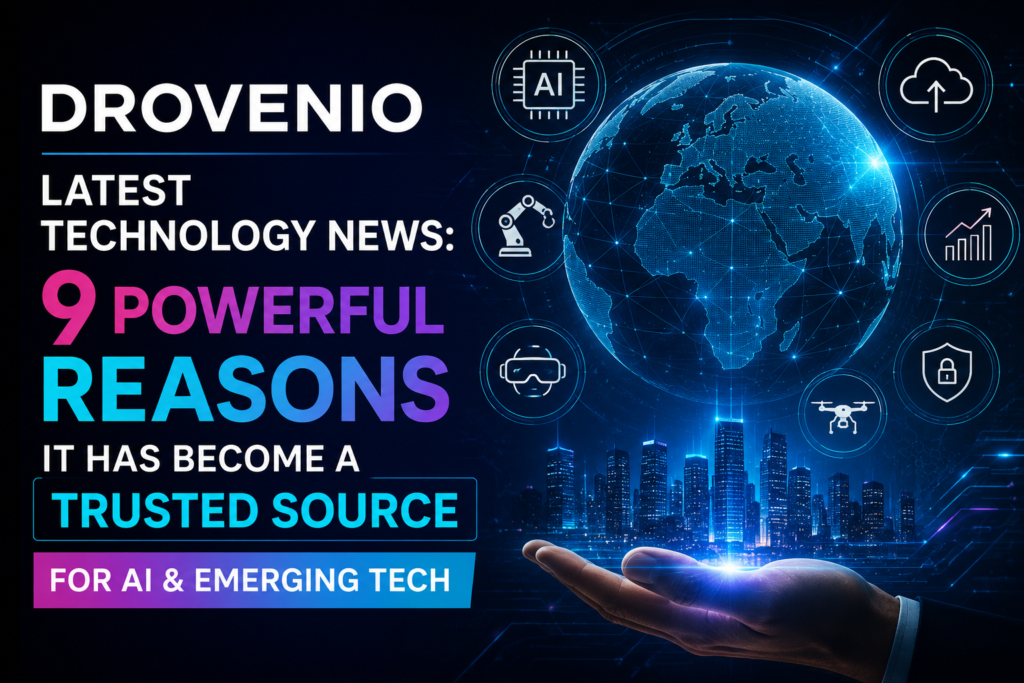 Drovenio Latest Technology News: 9 Powerful Reasons It Has Become a Trusted Source for AI & Emerging Tech Drovenio Latest Technology News featuring AI, cybersecurity, cloud computing and emerging technology updates.