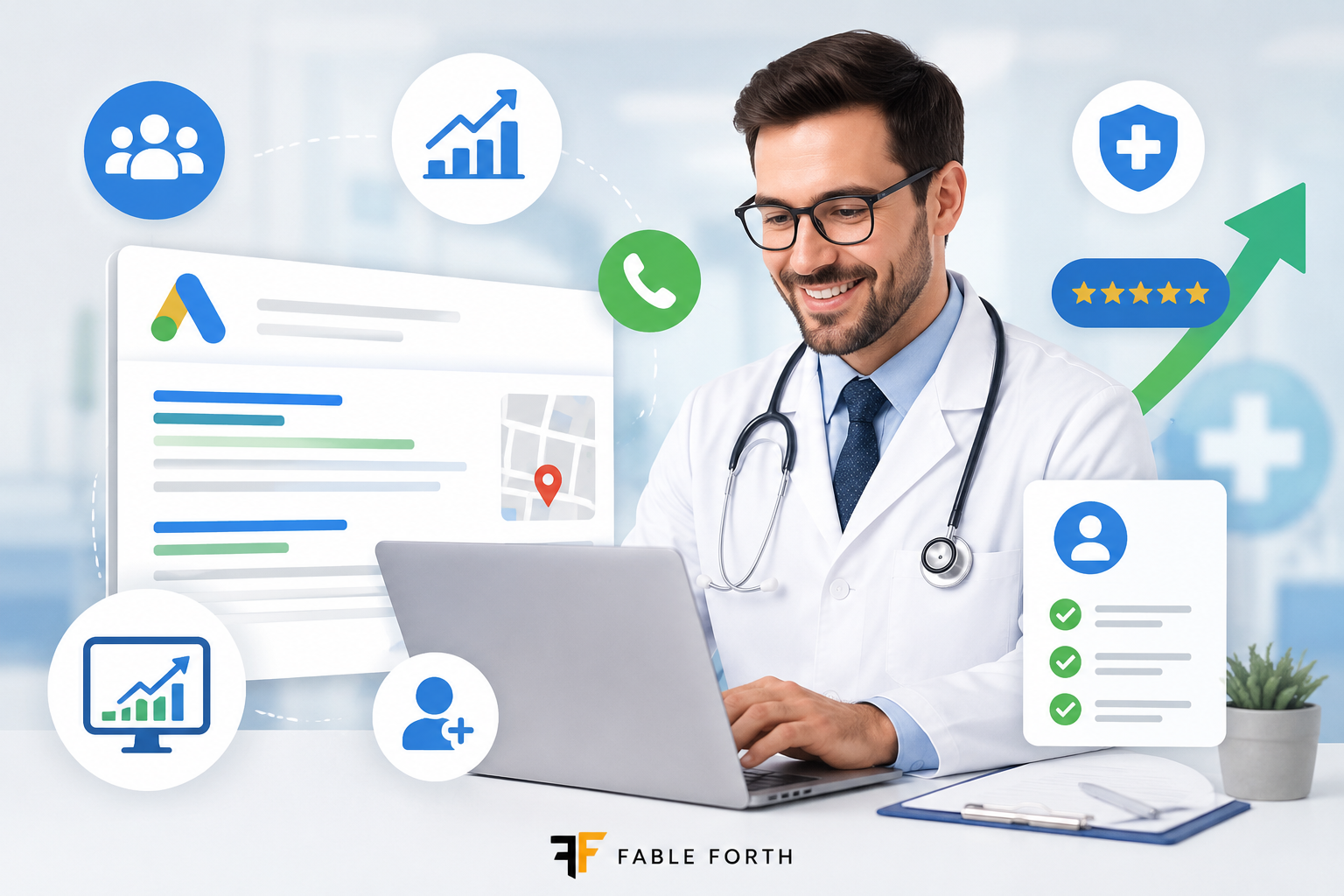 google ads for doctors seo outline